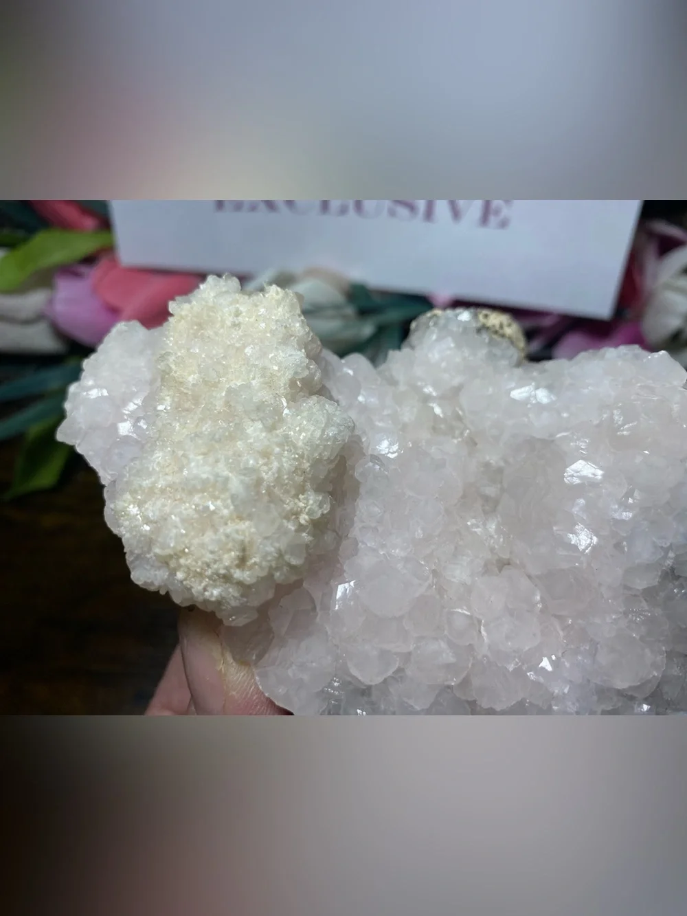 Pink Mangano Calcite Cluster